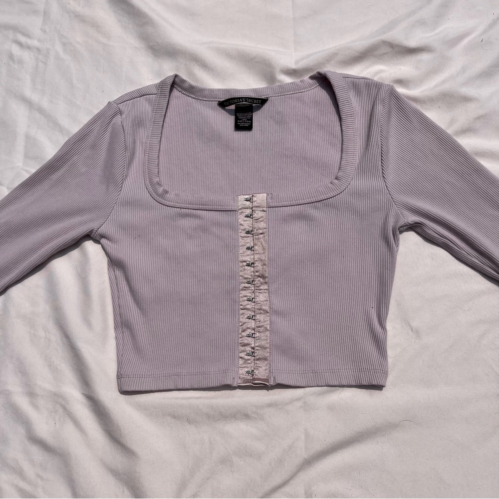 Victoria’s Secret Ribbed Long Sleeve Crop